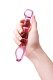 Стеклянный двусторонний фаллоимитатор Sexus Glass розовый 18 см