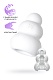 Мастурбатор нереалистичный MensMax Pucchi Clione белый 6,5 см