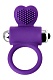 Силиконовое виброкольцо с ресничками Jos PERY фиолетовое 9 см